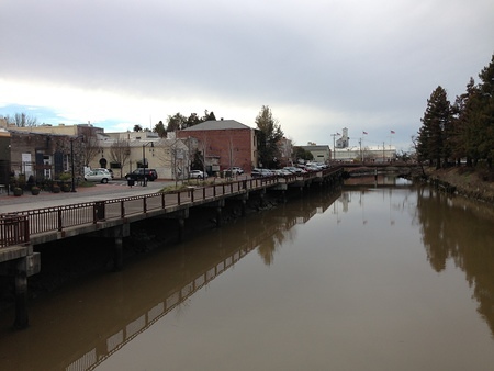 Downtown Petaluma as seen from the river