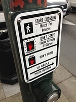 Pedestrian crossing instructions