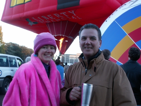 Mike Frame and Susan at the 2006 Canberra Balloon Fiesta