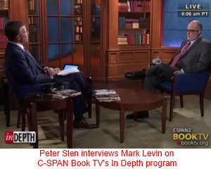 Peter Slen interviewing Mark Levin on C-SPAN Book TV's In Depth program