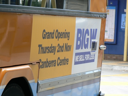 Big W Civic Grand Opening Bus Ad, October 2006