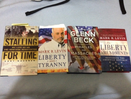 Books: Stalling For Time; Liberty And Tyranny; Miracles And Massacres; The Liberty Amendments