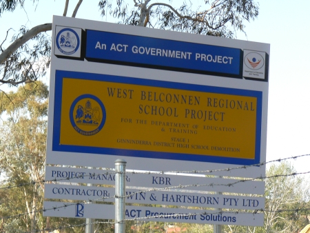 Ginninderra District High School Demolition