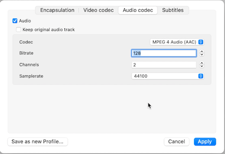 Converting FLV to MP4 in VLC