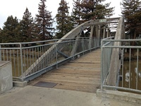 Petaluma's wooden river-crossing bridge