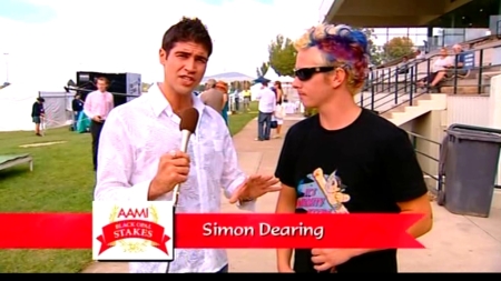 Simon Dearing and somebody looking odd