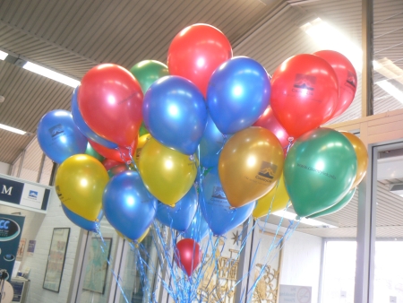 Balloons at the Canberra Railway Station