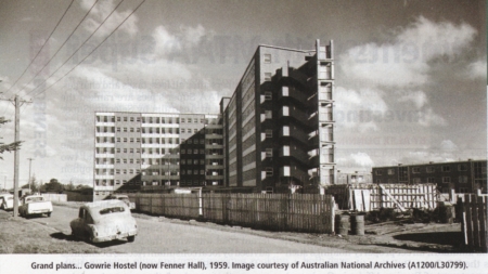 Currong Apartments under construction, preumably 1959