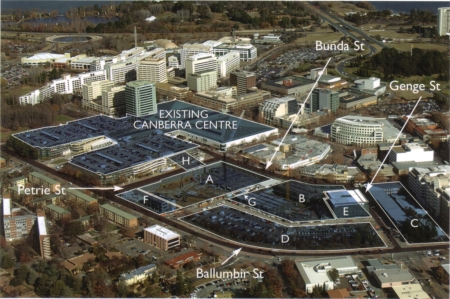 Map of the Canberra Centre Extension