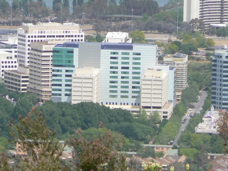 Underground Cabling Building, October 2006, From Mount Ainslie
