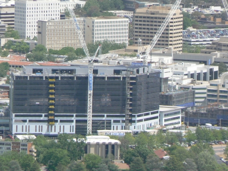 Canberra Centre Expansion, October 2006, From Mount Ainslie