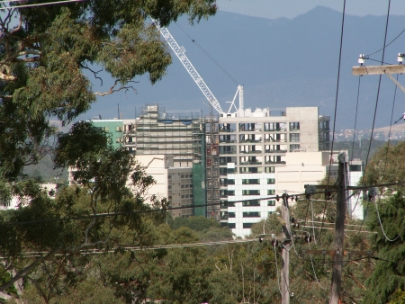 Under Construction Building as seen from Mount Ainslie