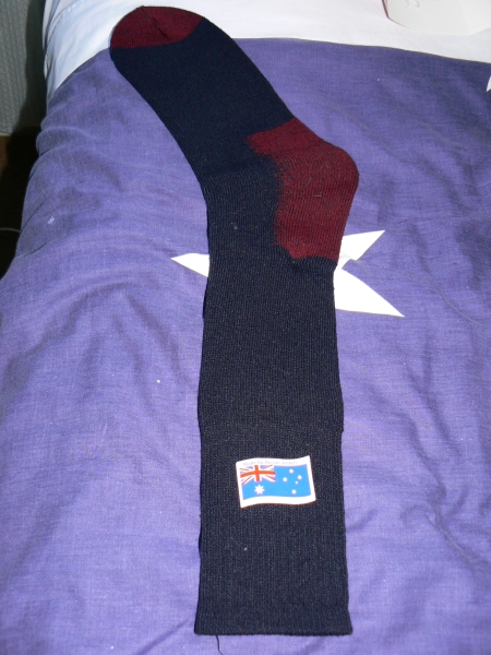 Sock made by Aussie workers