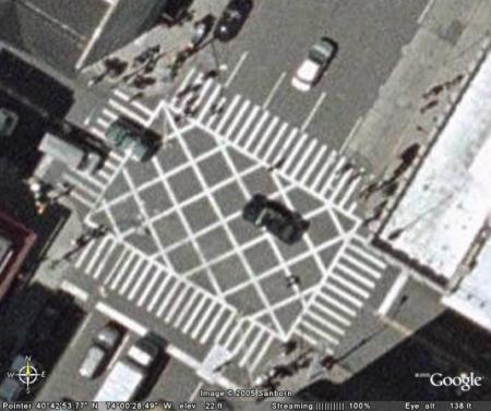 An intersection in New York
