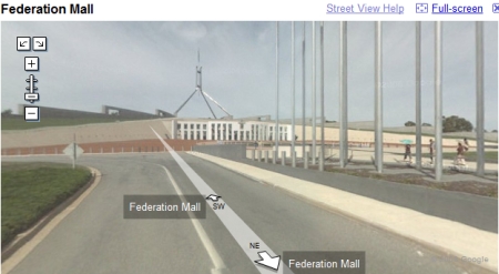 Google Street View in Canberra